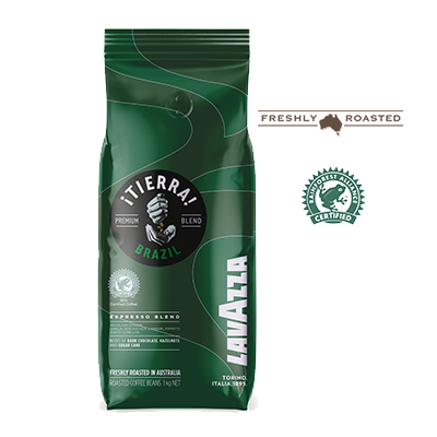 Tierra Brasile Espresso Premium Blend Coffee Beans Lavazza